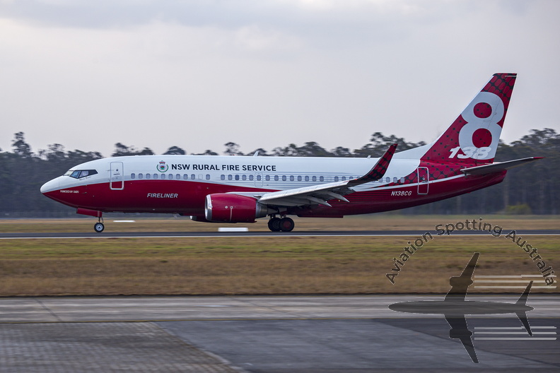 NSW Rural Fire Service leased Coulson Aviation (N138CG) Boeing 737-3H4(WL)