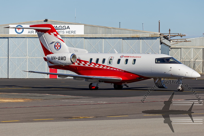 Pel-Air, operated for NSW Ambulance, (VH-AMD) Pilatus PC-24