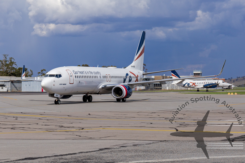 Virgin Australia (VH-RQP) Boeing 737-8FE(WL), in former Rex Airlines livery